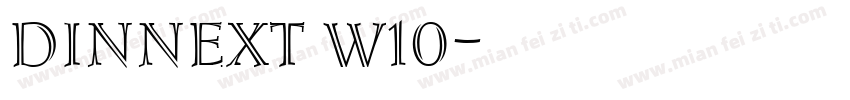 dinnext w10字体转换